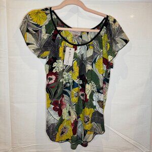 NWT Philosophy by Republic Clothing Floral Blouse Women XS